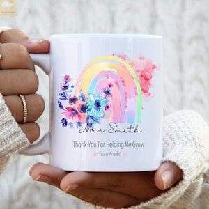 Personalised Teacher Thank You Mug | Personalised Teacher Gift | Thank You Teacher Gift | End of Year Teacher Gift | Teaching Assistant Gift
