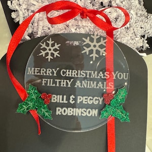 Personalized Acrylic Christmas Ornaments