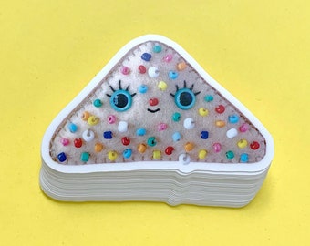 Felt Fairy Bread STICKER - vinyl