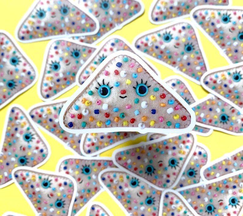 Felt Fairy Bread STICKER vinyl image 3