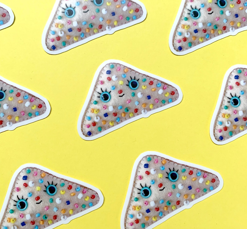 Felt Fairy Bread STICKER vinyl image 2