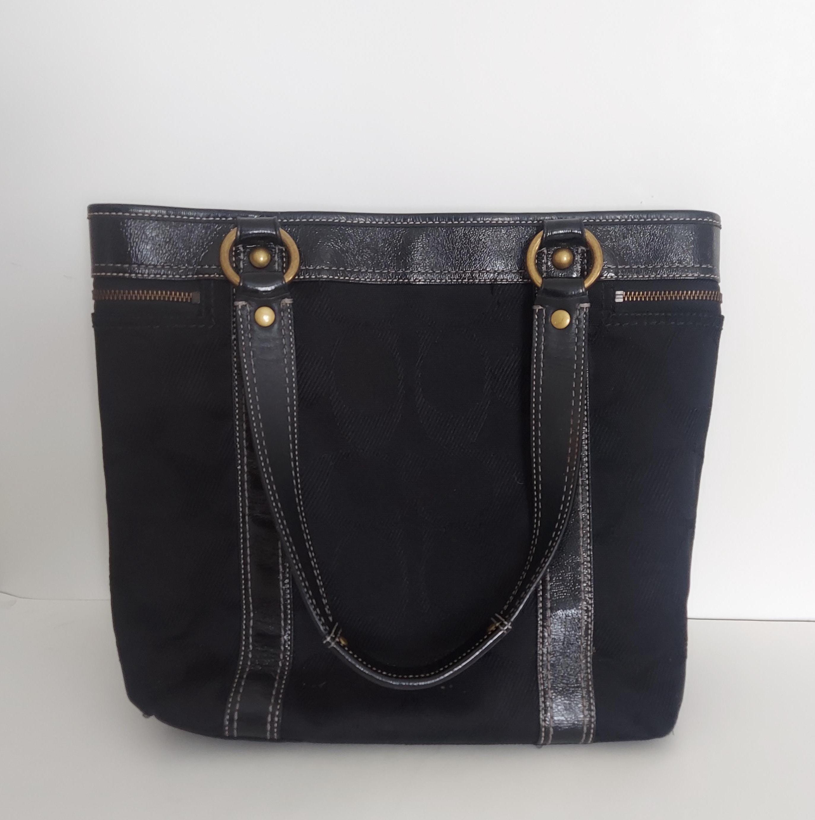 Vintage Coach Legacy Large Gigi Black Tote Bag. - Etsy