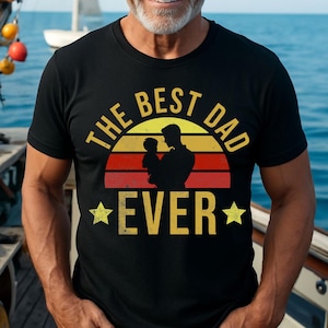 Camiseta 100% algodão &quot;Melhor Pai de Todos os Tempos&quot; para o Dia dos Pais
