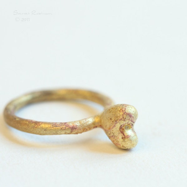 T12 Brass Organic Love Ring