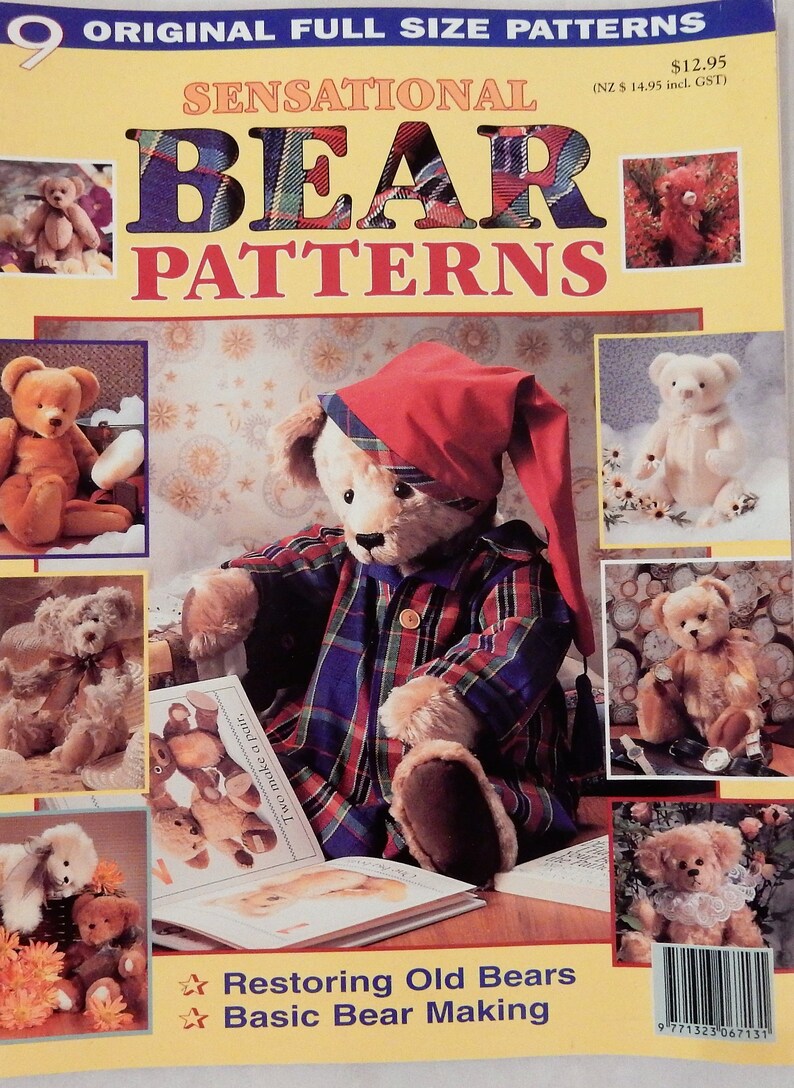 Bears to Love Bear Clothes Bear Sewing Patterns Sensational Bear Pattern Bear Creations Annuals LOT 4 Australian Bear Pattern Magazines