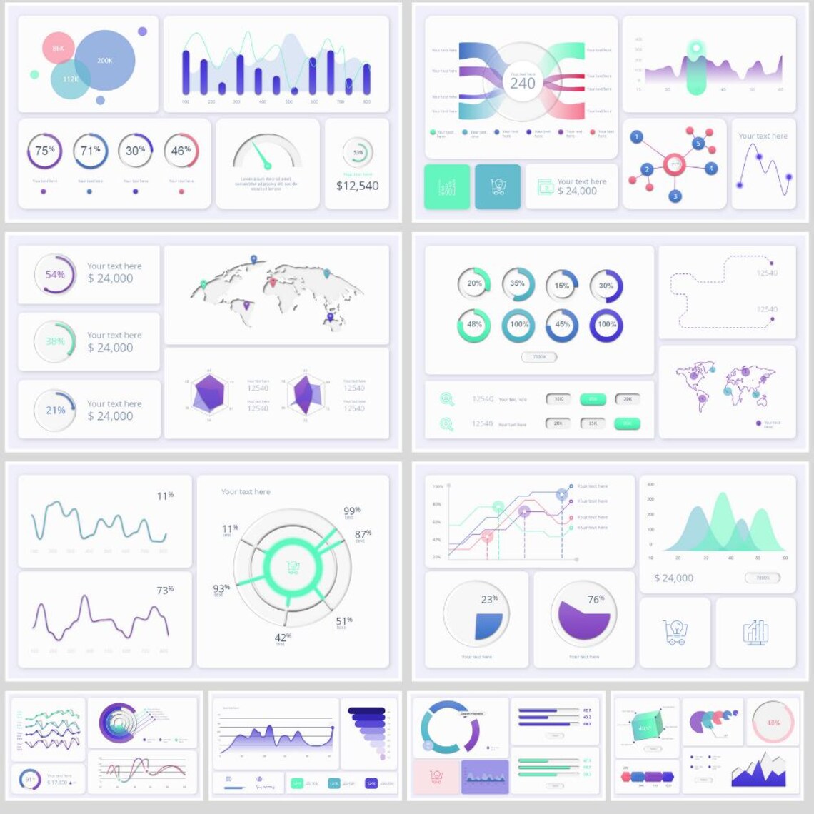 Data Visualization | Reporting Dashboard | Powerpoint Template | KPI ...