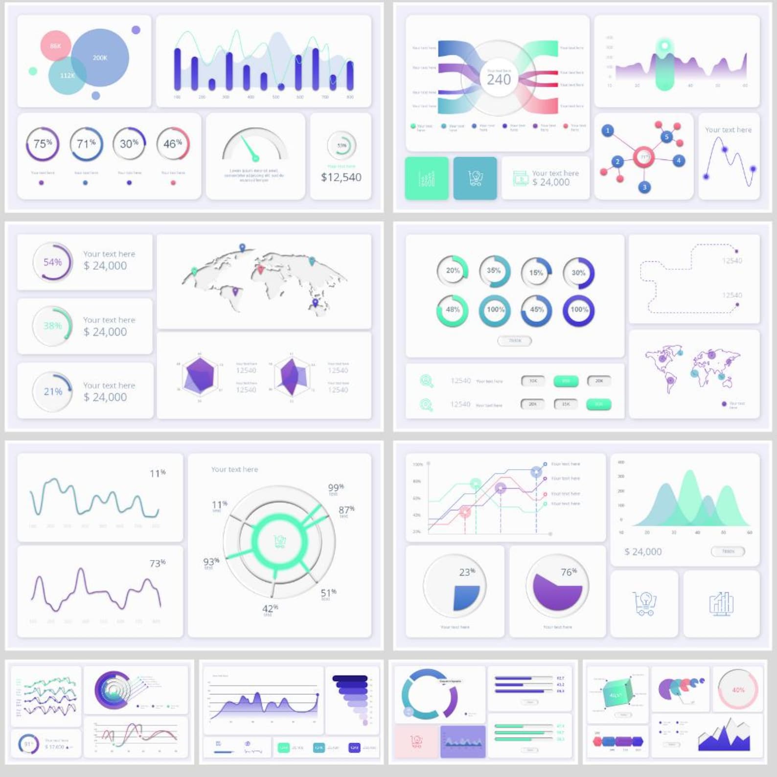 Data Visualization | Reporting Dashboard | Powerpoint Template | KPI ...