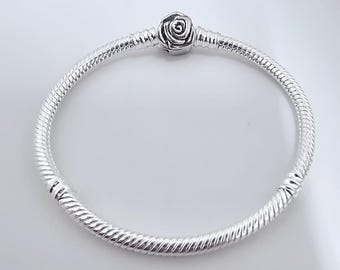 Pulseira Pandora Rose in Bloom com fecho de corrente de cobra