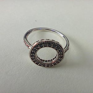 pandora sparkling halo silver ring s925