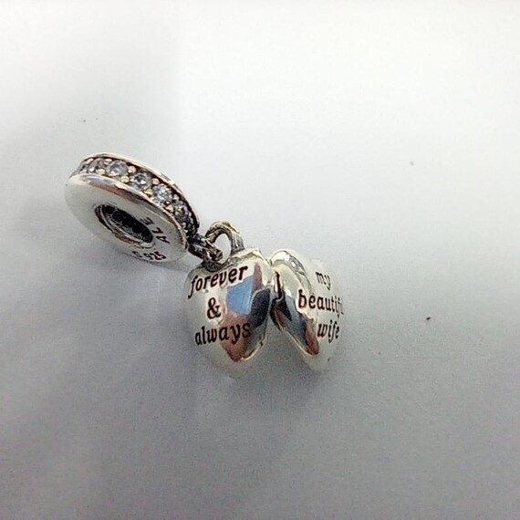 Pandora Silver My Beautiful Wife Pendant Dangle Charm Israel