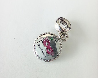 PANDORA ダブルハート スパークリングスタッドピアス