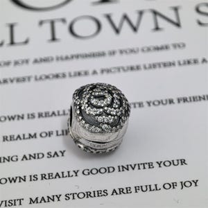 Pandora Shimmering Rose CLIP Charm Silver S925 ALE