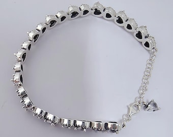 Pulseira Pandora Silver S925 ALE Halo Hearts