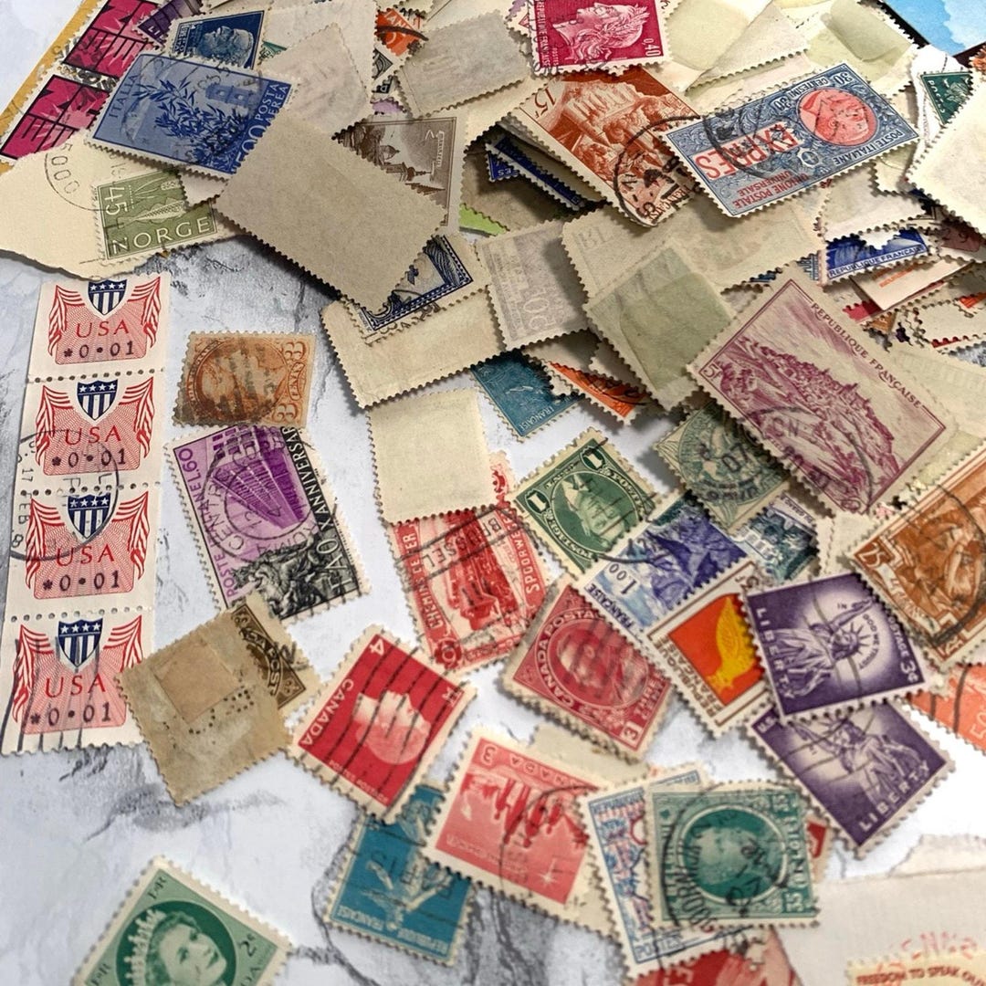 Antique & Vintage Worldwide Postage Stamps Mixed Condition Lot of ...