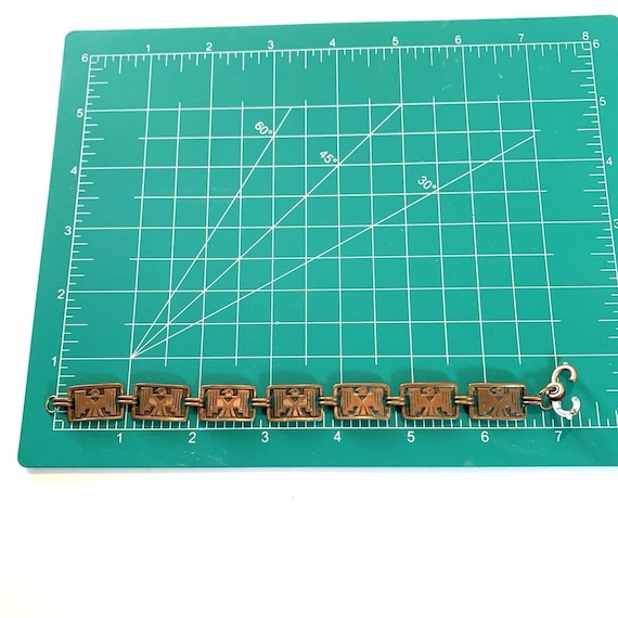 Vintage Thunderbird Bracelet Signed Solid Copper … - image 5