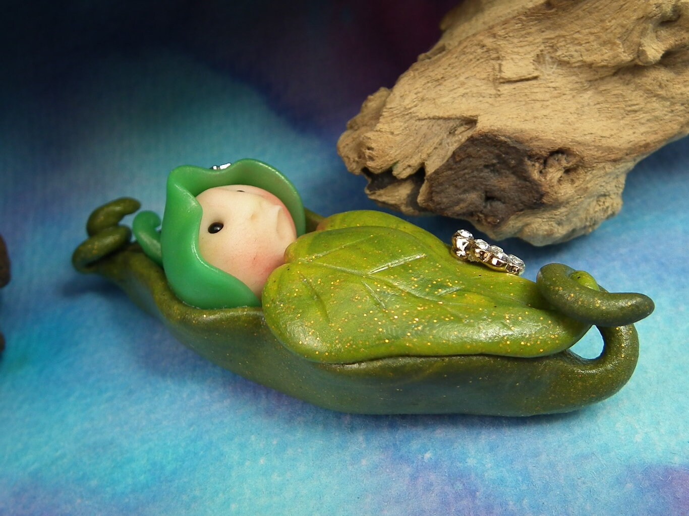 SUMMER SPECIAL Baby Elfling 'Hallie' Infant Bundle Seedpodling Swaddle