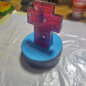 God Bless America Cross