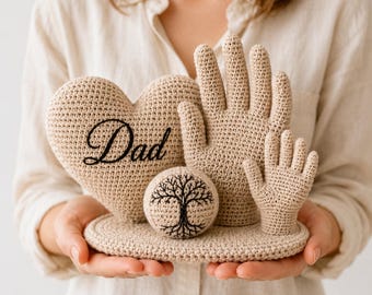 Crochet Pattern Bundle: Heart, Hands, Tree of Life (PDF Download)