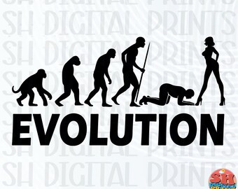Funny Evolution SVG PNG, Adult Humor Shirt Design, Meme Graphic (Digital Download)