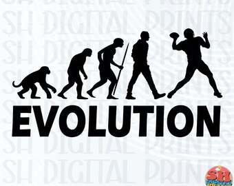 American Football Evolution Design (SVG PNG), Game Day Sublimation Cut File