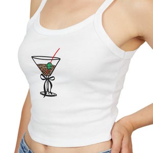 Schickes Cocktail-Tanktop, Sommerstil, lustige Partykleidung, Damenmode, lässige Nächte, Geschenk für Sie