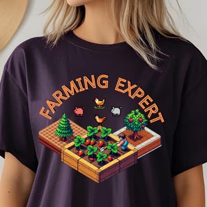 Stardew Valley Farming expert shirt Pelican Town Merch cadeau voor hem Stardew Valley shirt gamer cadeau Stardew Valley Sweatshirt cadeau voor haar