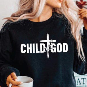 Kind Gottes PNG, Christian Shirt Design SVG, religiöse Sublimationsdatei, Faith Mug Print, digitaler Download für Cricut