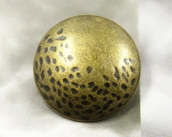 Bottoni metallici - Crescent Dapple bottoni di metallo, Color ottone antico, gambo, 0,91 pollici, 10 pz