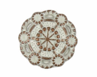 Flower Copper Patina Metal Rivet Sets - 0.47 inch - 10 pieces