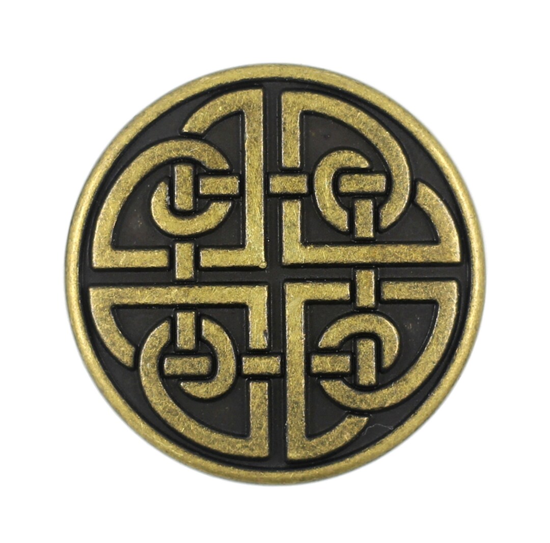 ノットアンティークス Knot antiques SIDO ROUNDTABLE Modern Ornate Stud Buttons - Set of 3 in a Reusable Tin