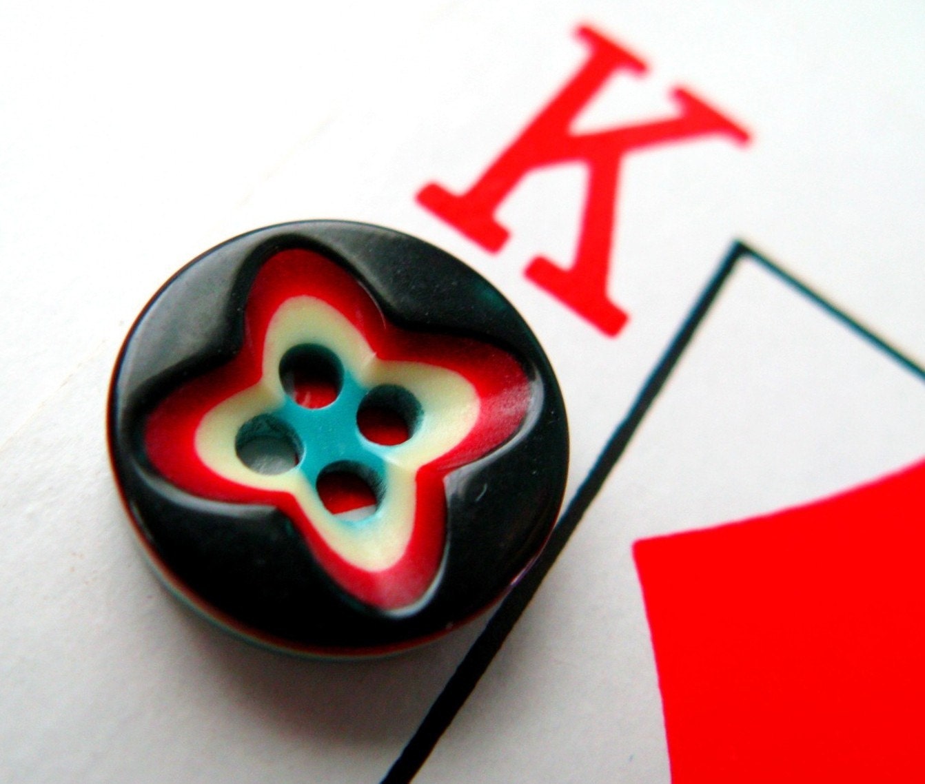 Buttons Galore Infradito, in plastica, Elegante, Tasto