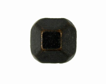 Flat Pyramid Dark Gunmetal Rivets - 0.27 inch - 10 pieces