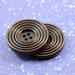 Wooden Buttons - Brown Color Ripple Sytle Wooden buttons, 1.18 inch, 10 pcs.