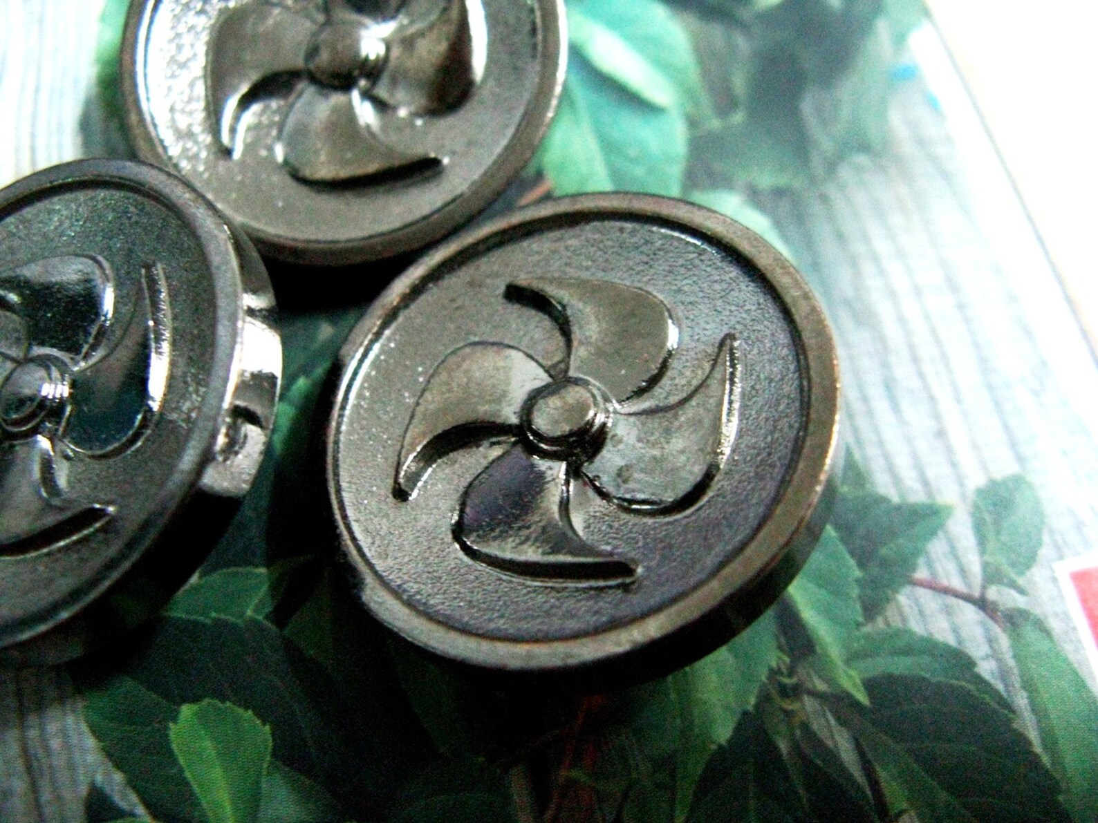 Botones de metal Pinwheel botones de Metal Color bronce - Etsy España