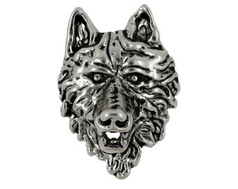 Wolf Concho Silver Metal Rivet Set - 1.58 inch - 1 piece