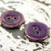 10 Pieces Of Translucent Purple Enamel Buttons With Coconut Base. 0.71 inch