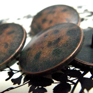 Metal Buttons Retro Copper Metal Buttons , Shank , 18mm0.71 inch , 10 pcs image 4