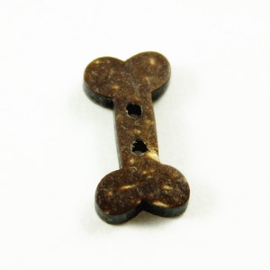 Botones - encantador pequeño realista lindo hueso marrón coco 0,71 pulgadas (10 en un juego) del hueso