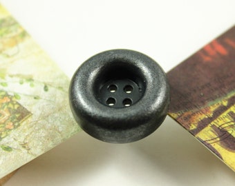 Metall-Buttons - Eisen Abacus Bead Metall Knöpfe, Solid und Heavy, 4 Bohrungen, 0,87 Zoll, 6 Stk