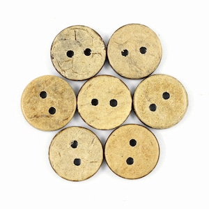 Kokos-Buttons - 12,5 mm - 1/2 Zoll-Großhandel. 100 Stk.