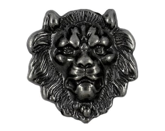 Lion Concho Gunmetal Metal Rivet Set - 1.10 inch - 1 piece