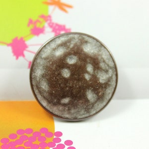 Metal Buttons - 10 Minimalist Retro Copper Shank Metal Buttons. 1 inch
