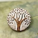 Metal Buttons White Rust Carving Big Tree Pattern Shank Buttons. 1 Inch ...
