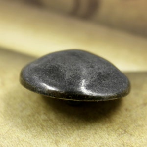 Metal Buttons - Dark Gunmetal Domed Metal Shank Buttons , 0.91 inch , 10 pcs