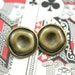 Metal Buttons - Caved Round Metal Buttons , Antique Brass Color , Shank ...