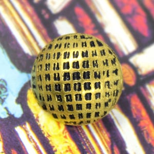 Metal Buttons - Lattice Metal Buttons , Antique Gold Color , Domed , Shank , 0.71 inch , 10 pcs