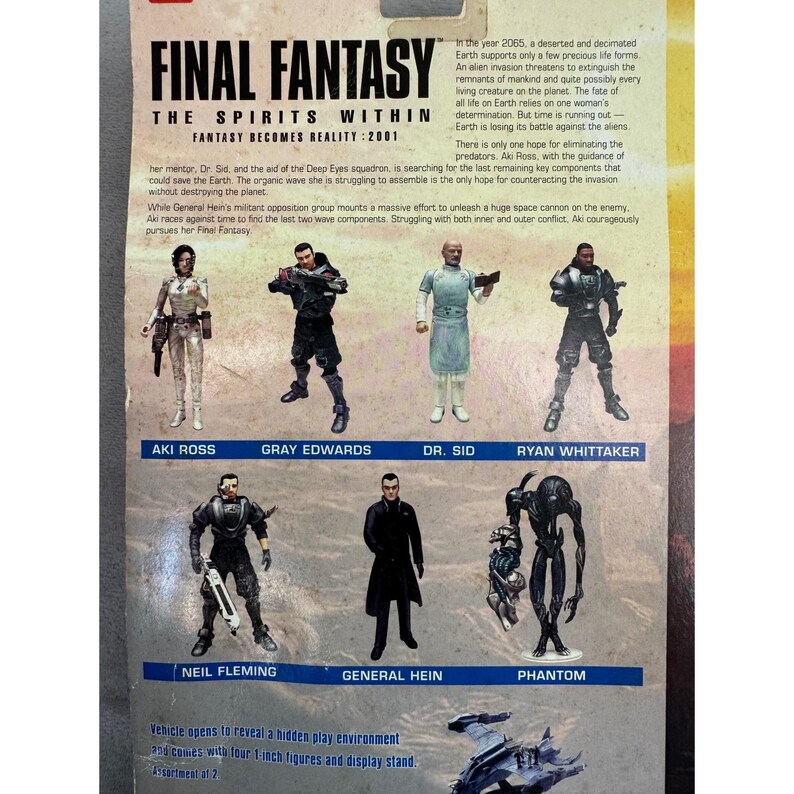 Figura de acción de Neil Fleming de Final Fantasy: The Spirits Within de Bandai, 2001, 15035 imagen 6