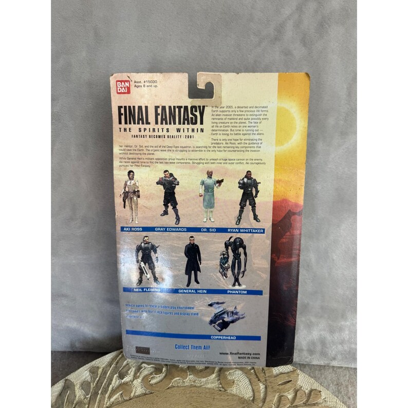 Figura de acción de Neil Fleming de Final Fantasy: The Spirits Within de Bandai, 2001, 15035 imagen 3