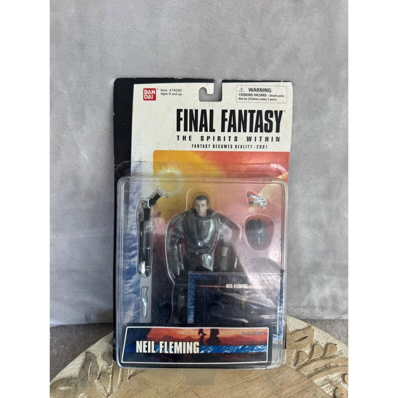 Figura de acción de Neil Fleming de Final Fantasy: The Spirits Within de Bandai, 2001, 15035 imagen 1