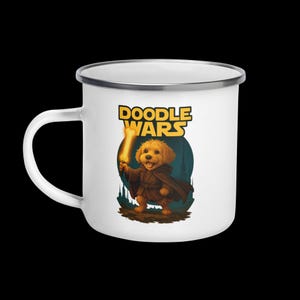 Star Wars Doodle Enamel Mug – Galactic Fun Meets Vintage Vibes!
